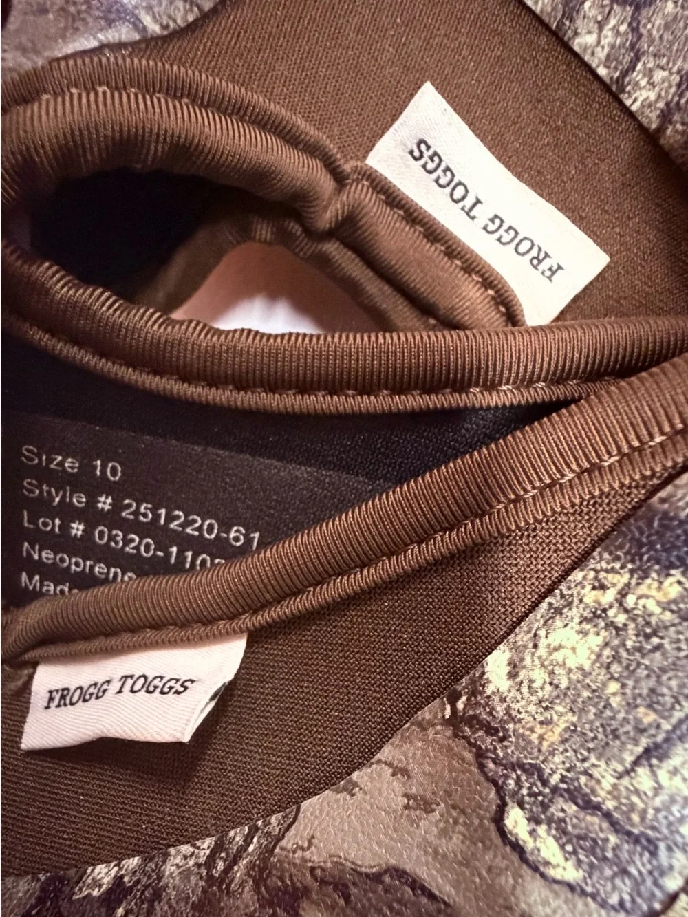 Frogg Toggs camo rain boots Size 10 B45